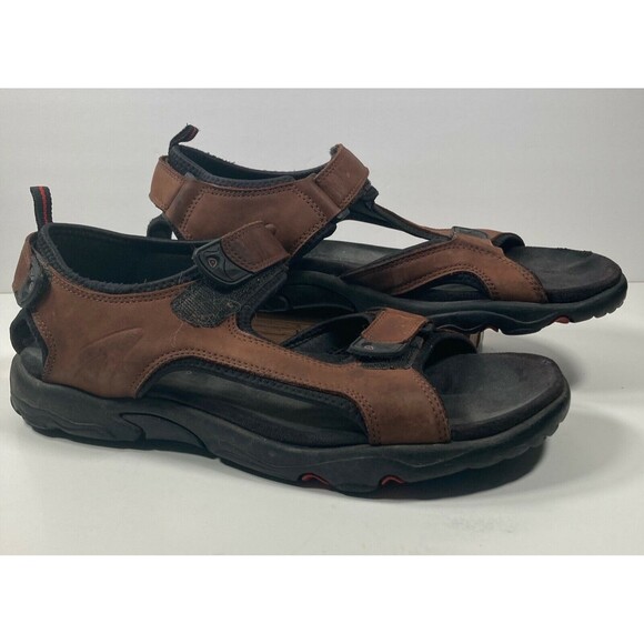 ECCO Receptor Hiking Sport Walking Sandals Tan Leather Mens Size 12 EU 46 main image 4